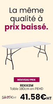 Table pliante 8 places format valise